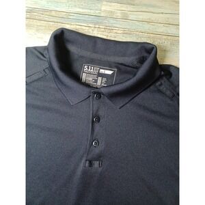 5.11 Tactical Womens Black Short Sleeve Polo Shirt Size Large